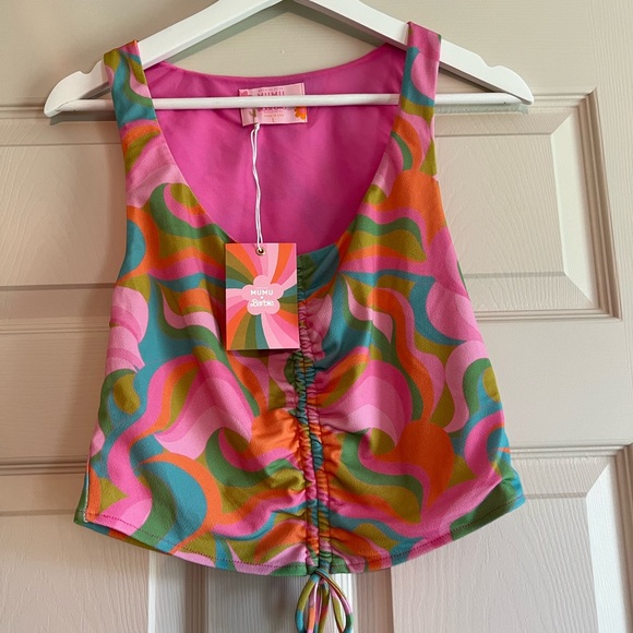 NWT ShowMeYourMumu Barbie Collab Krissy Top AND Skirt SET Sz L - Picture 2 of 8